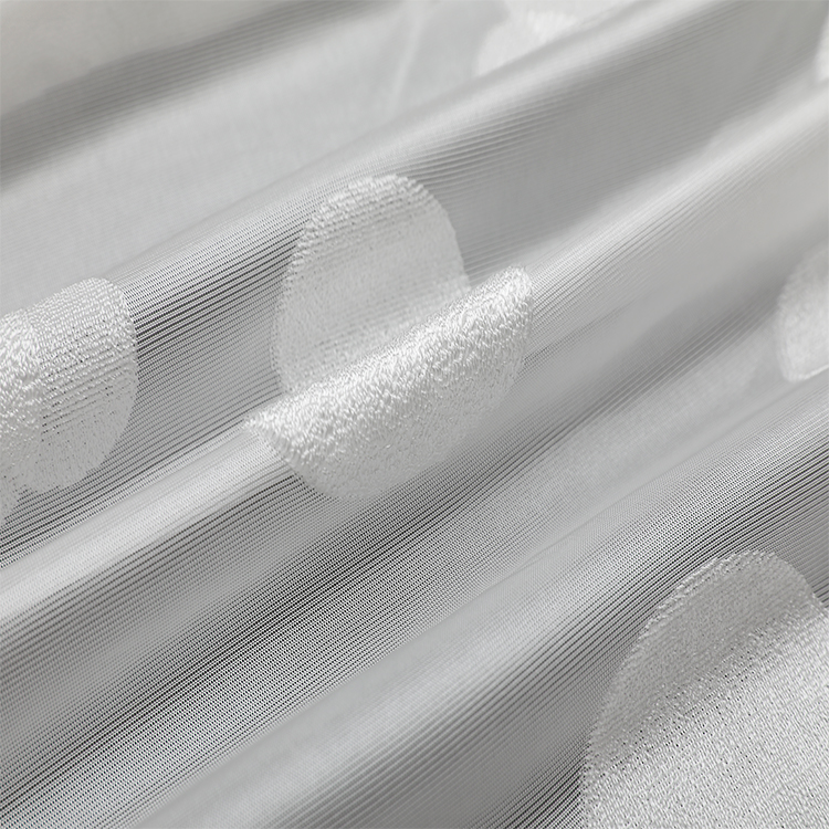 ファクトリーサプライボイルカーテン軽量スポットエレガントリビングルームsheer_organza_fabric